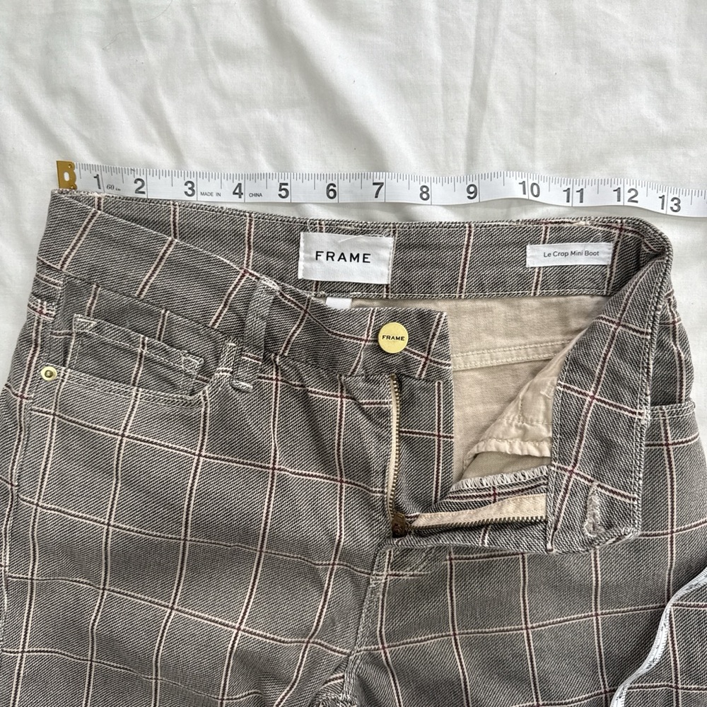 Frame Denim Plaid Bootcut